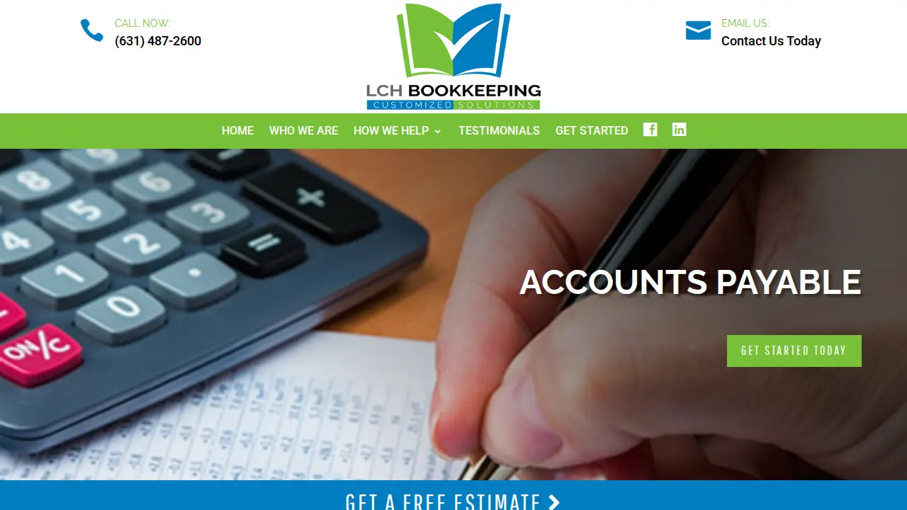 LCH Bookkeeping LLC page