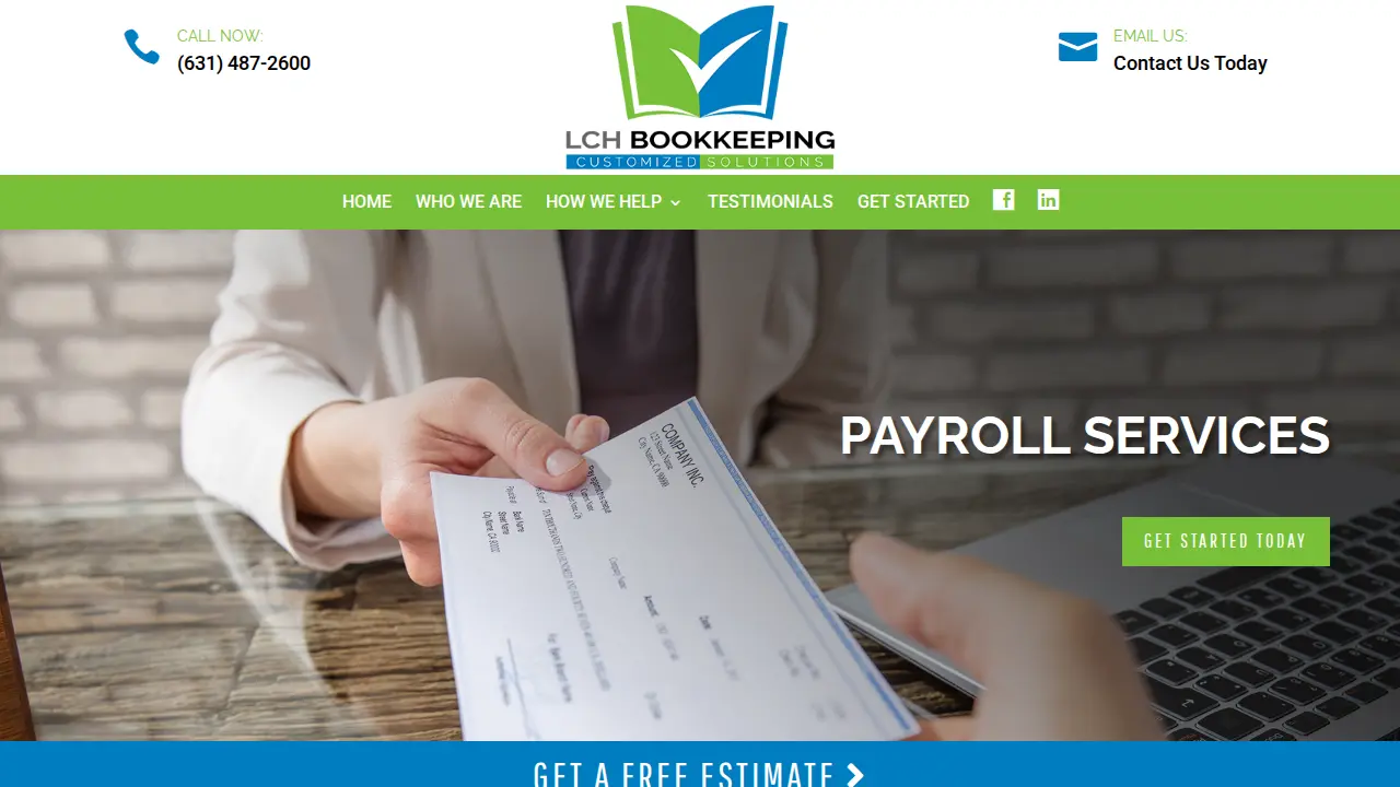 LCH Bookkeeping LLC page