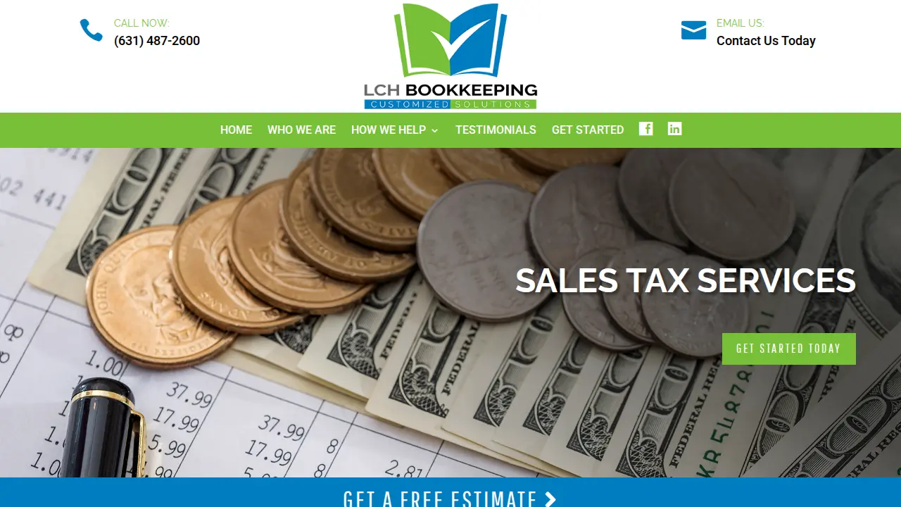 LCH Bookkeeping LLC page