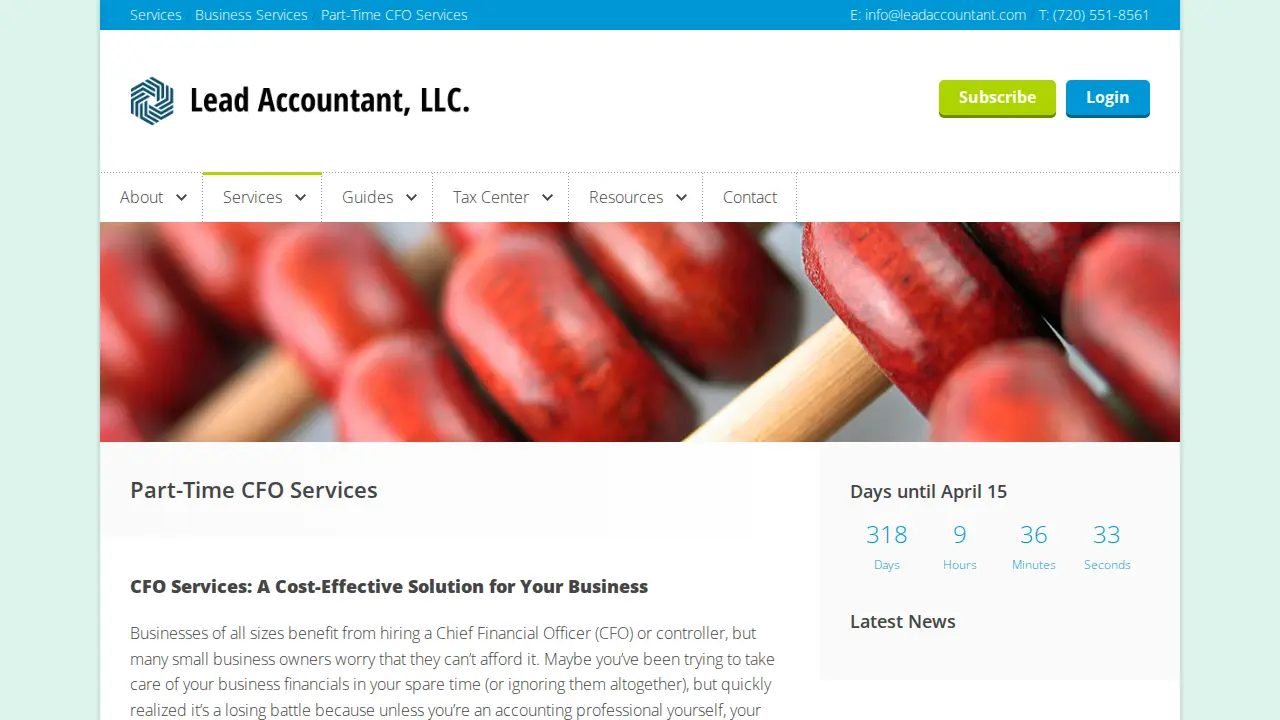 Lead Accountant, LLC page