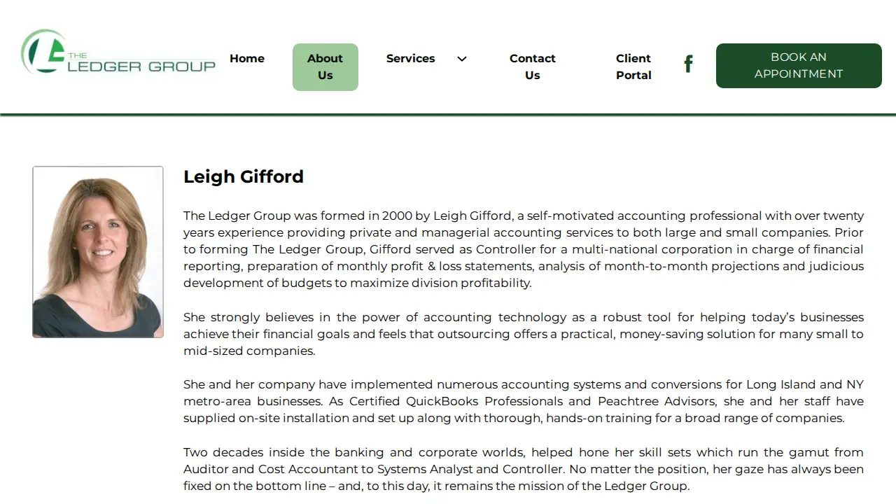 Ledger Group page