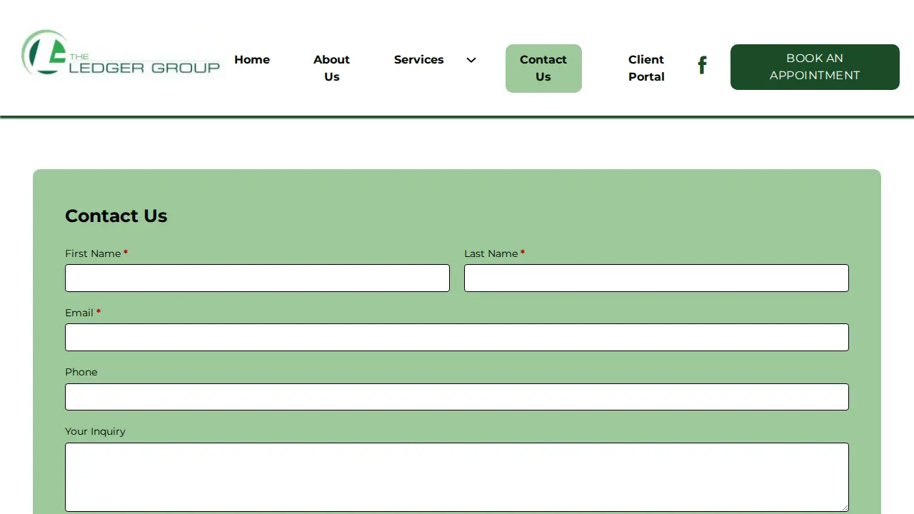 Ledger Group page