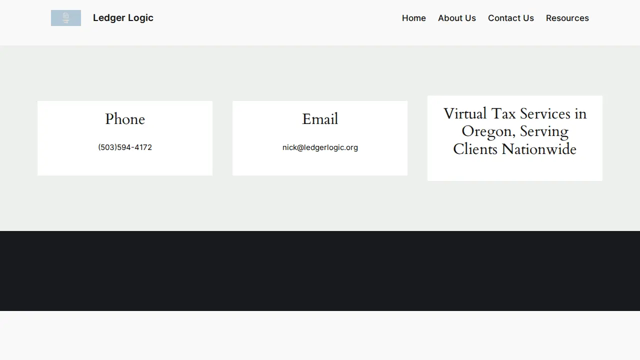 Ledger Logic page