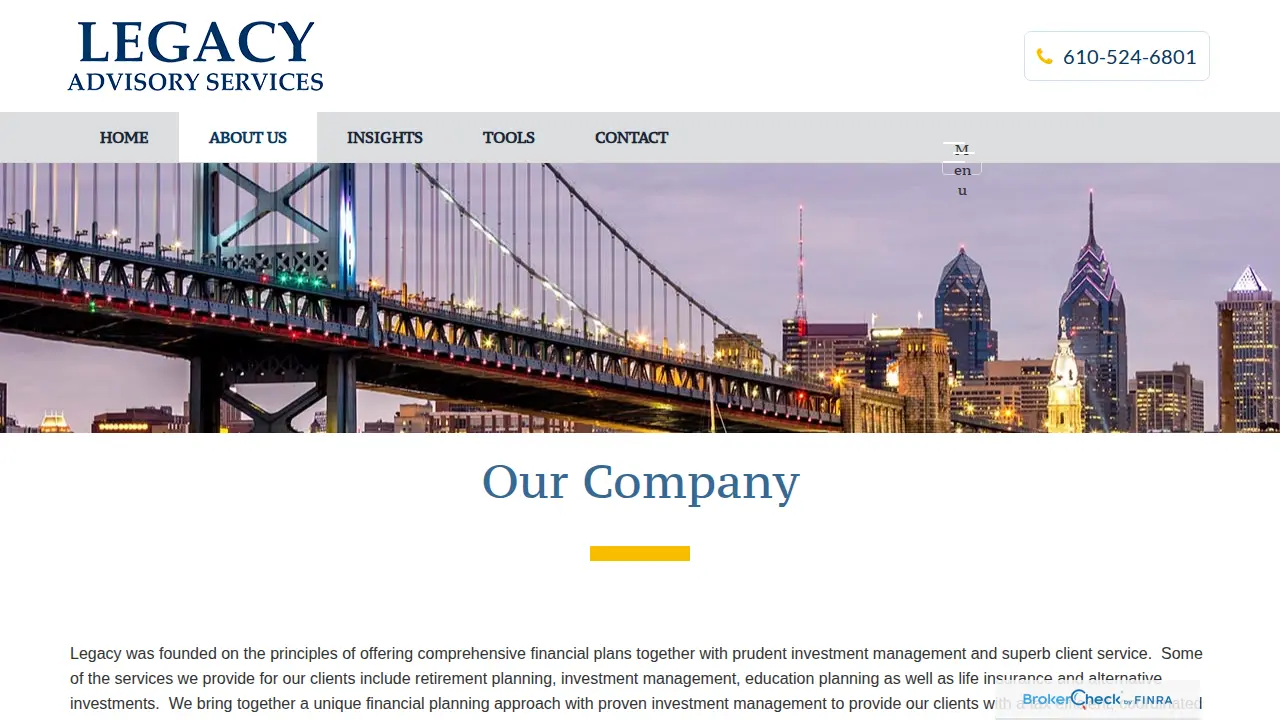Legacy Advisory Services LLC page