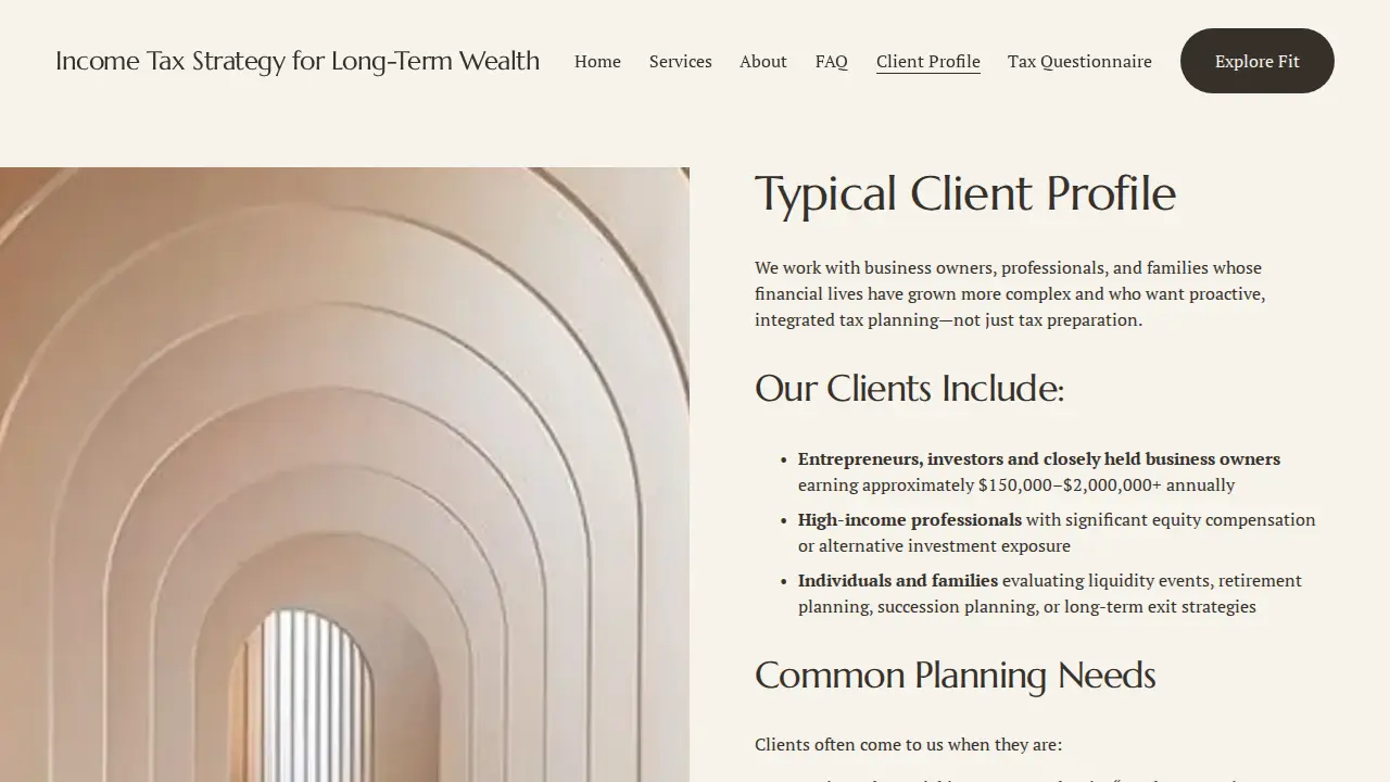 Legacy Tax Group LLC page