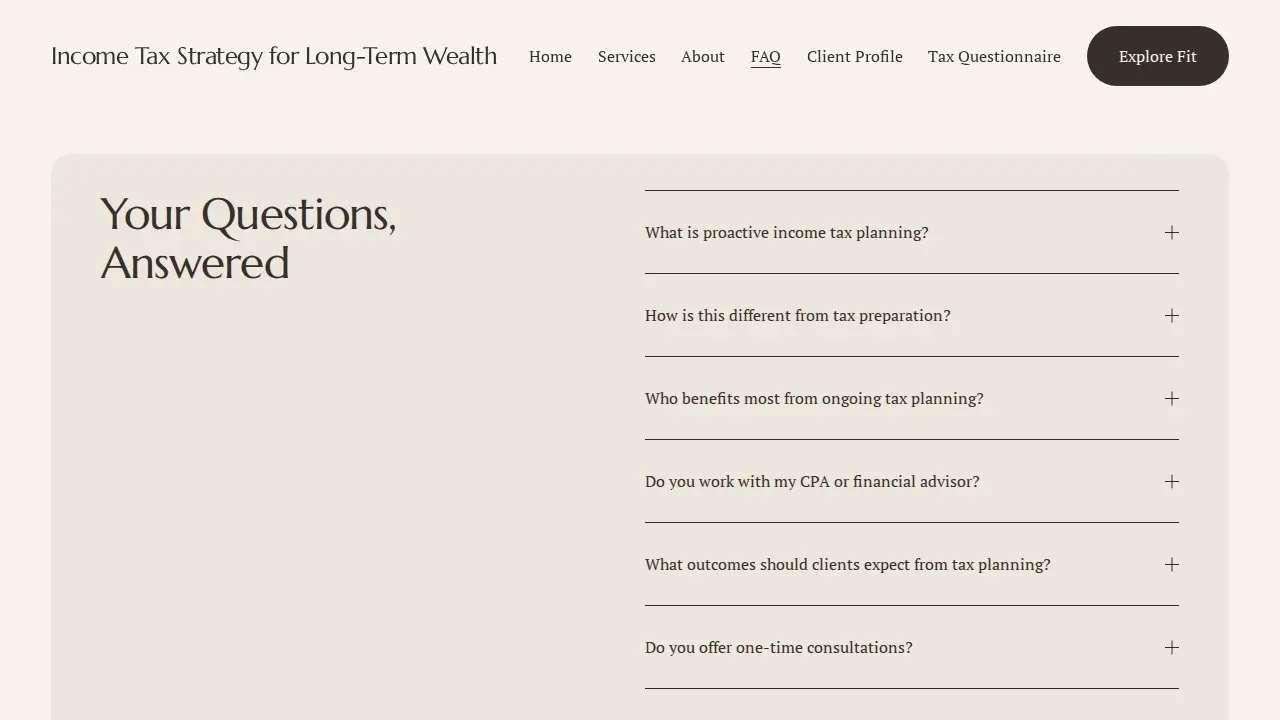 Legacy Tax Group LLC page