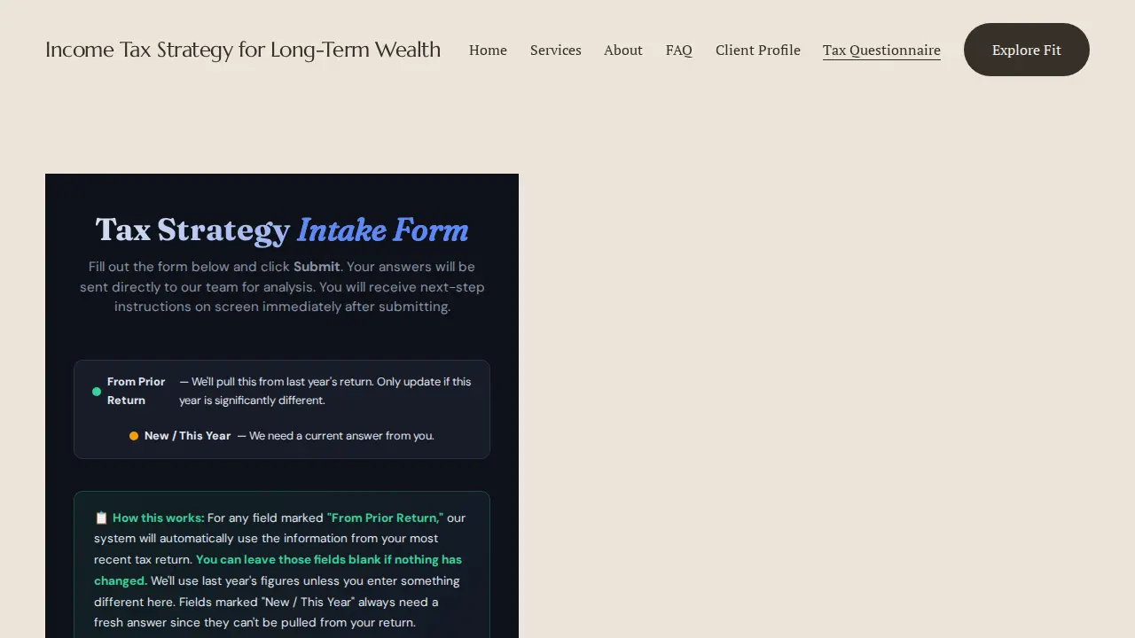 Legacy Tax Group LLC page
