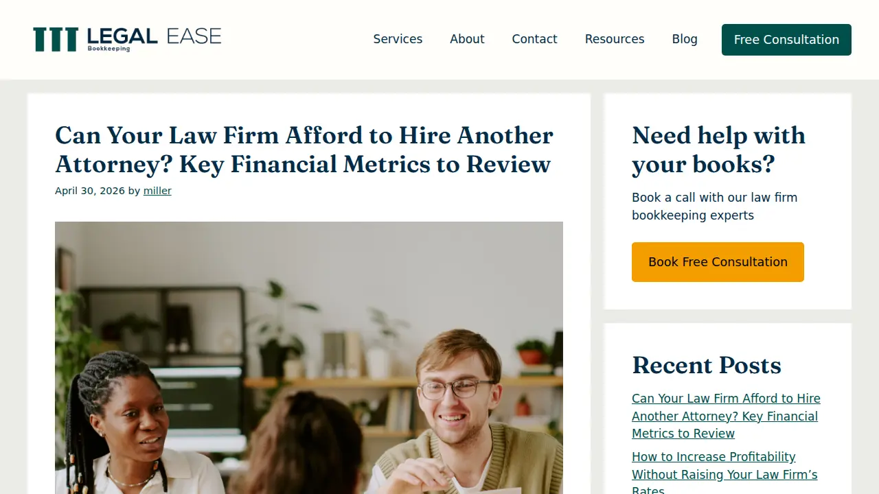 Legal Ease Bookkeeping, LLC page