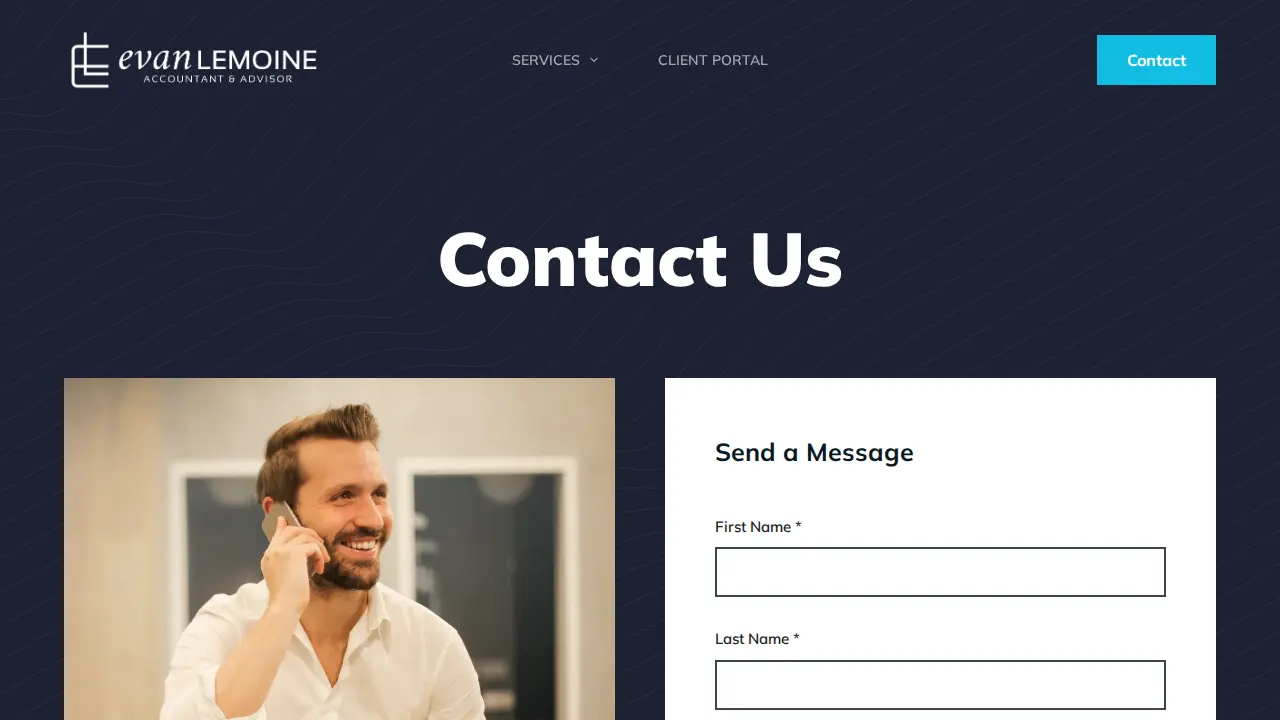 Evan Lemoine CPA LLC page