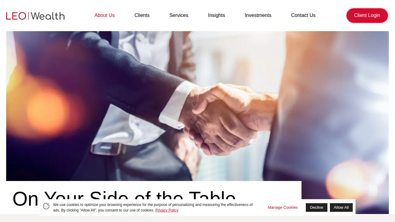LEO Wealth page
