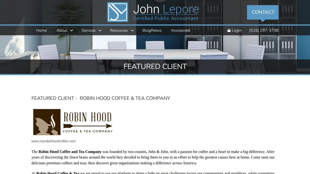 John Lepore, CPA page