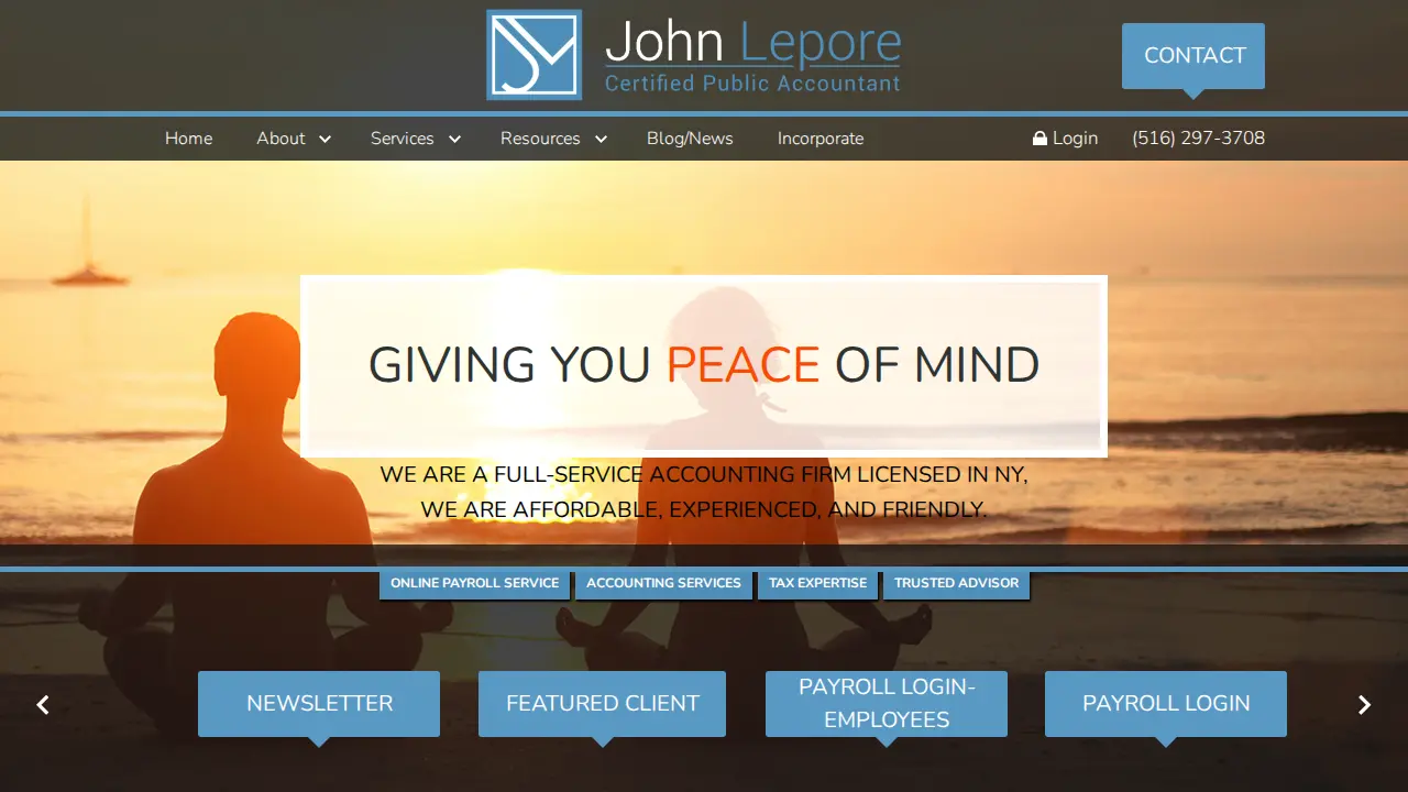 John Lepore, CPA page