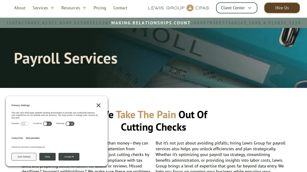 Lewis Group CPAs, P.C. page
