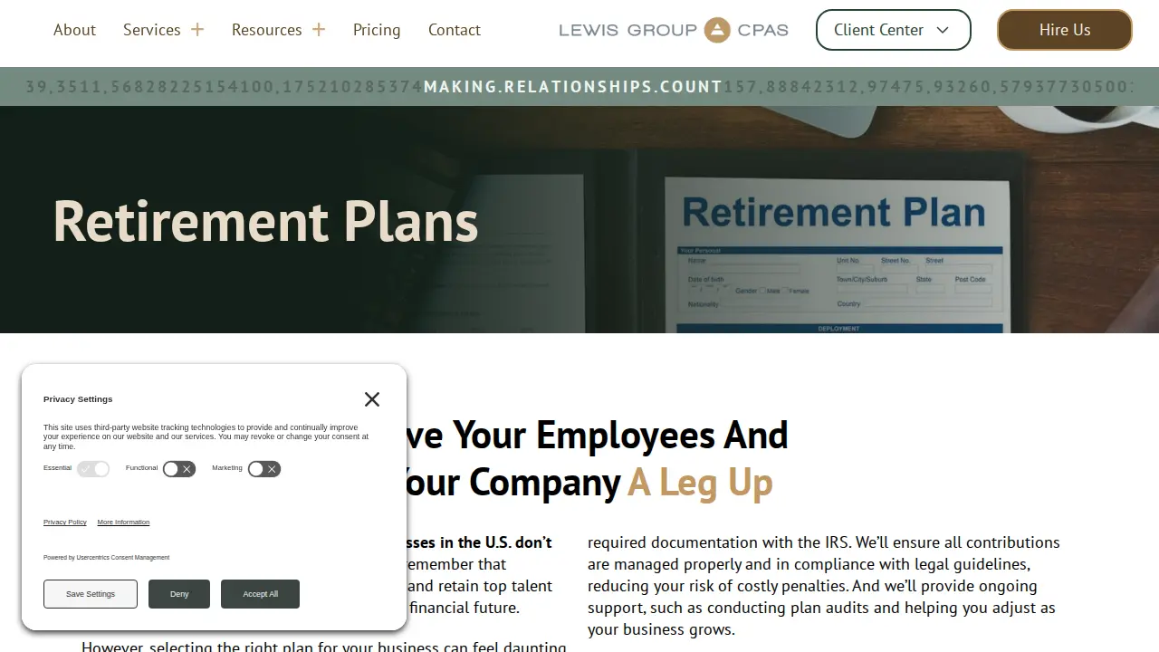 Lewis Group CPAs, P.C. page