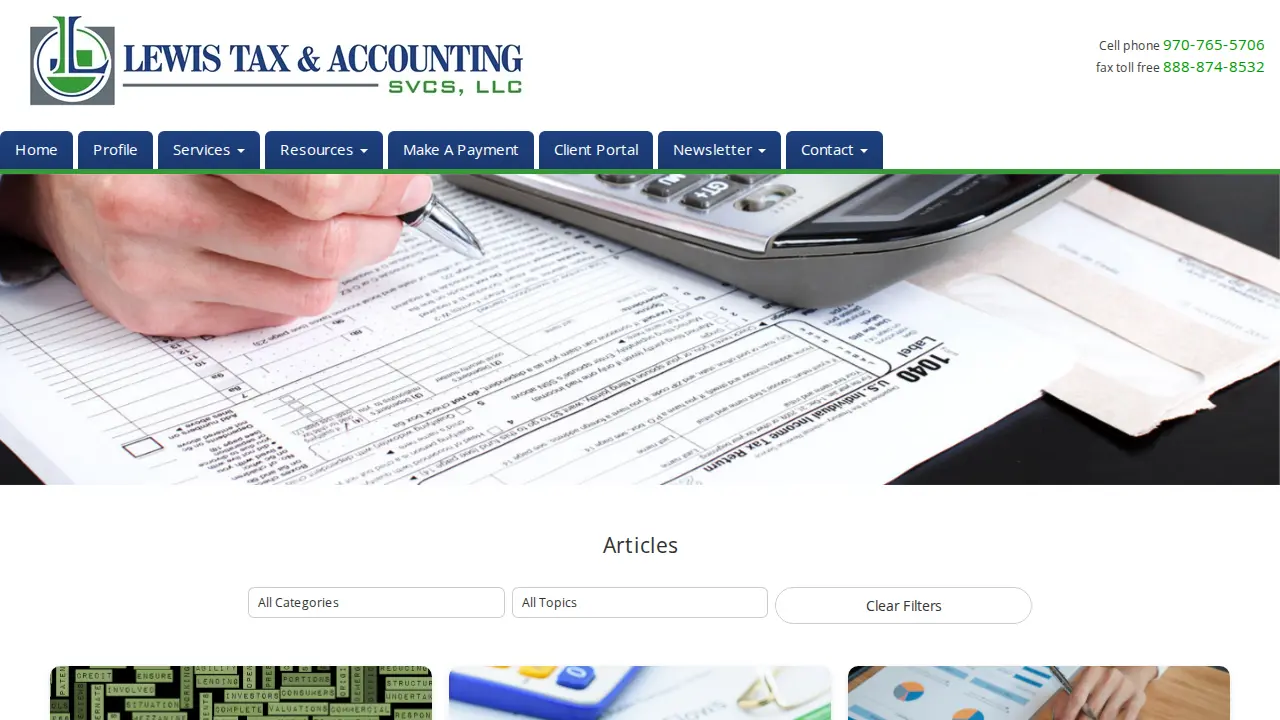 Lewis Tax & Accounting Svcs, LLC page