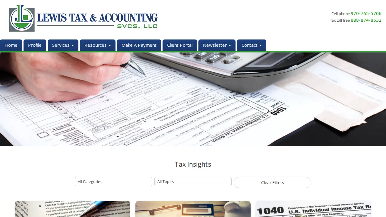 Lewis Tax & Accounting Svcs, LLC page