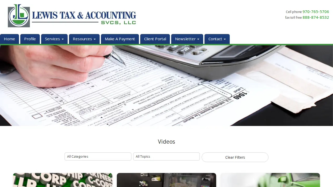 Lewis Tax & Accounting Svcs, LLC page