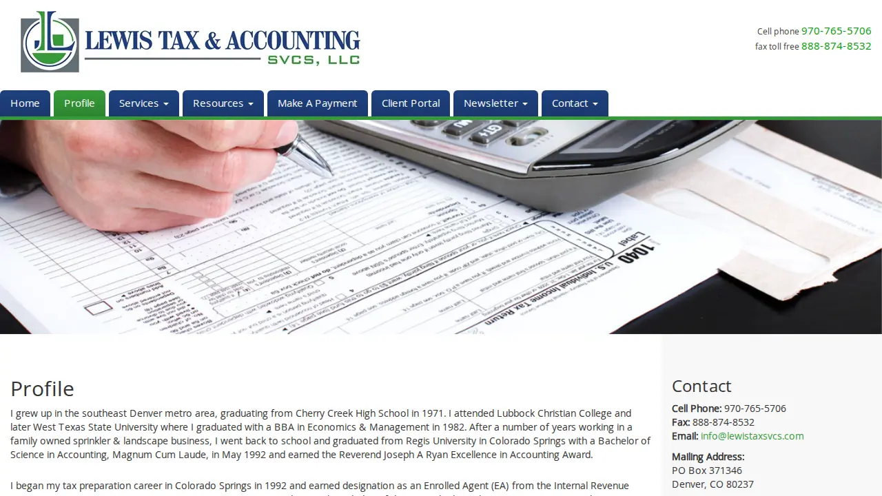 Lewis Tax & Accounting Svcs, LLC page