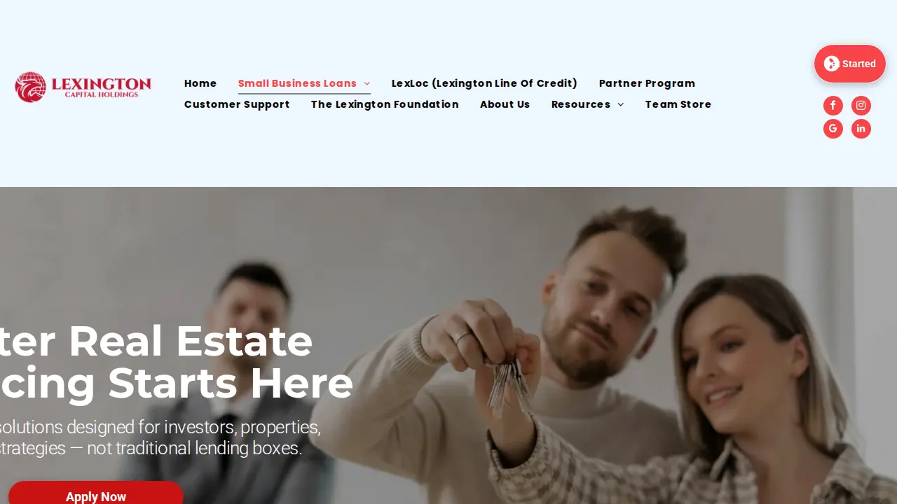 Lexington Capital Holdings page
