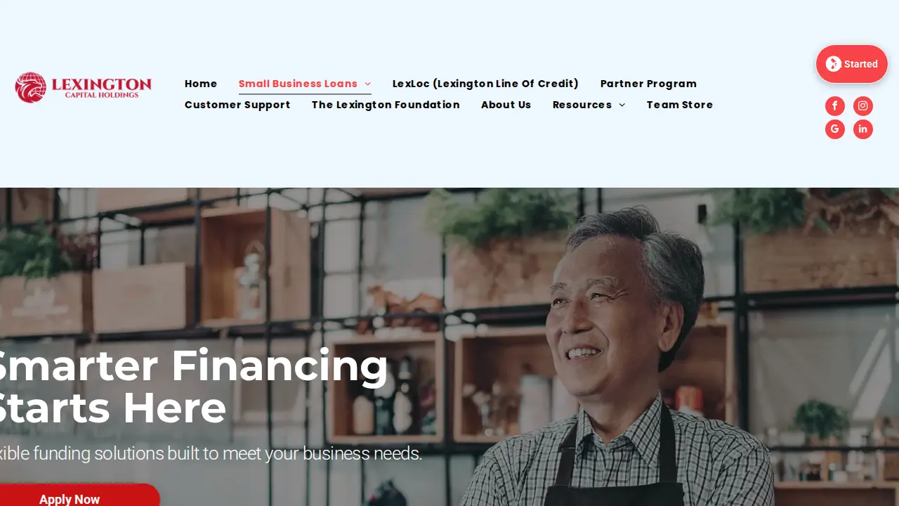 Lexington Capital Holdings page