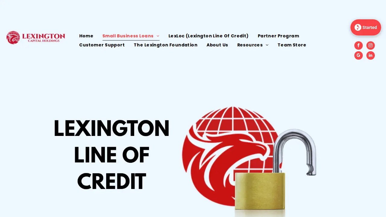 Lexington Capital Holdings page