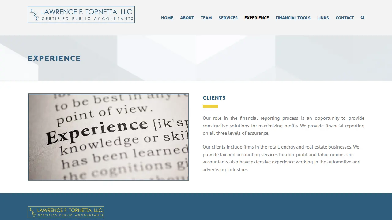 Lawrence F Tornetta Ltd page