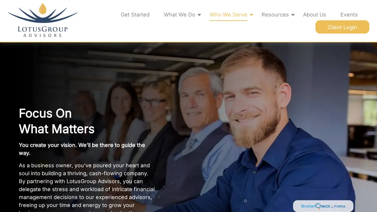 LotusGroup Advisors page