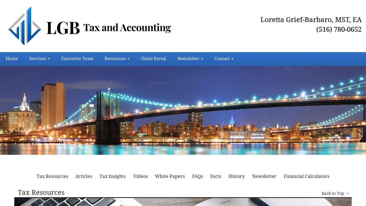 LGB Tax and Accounting page