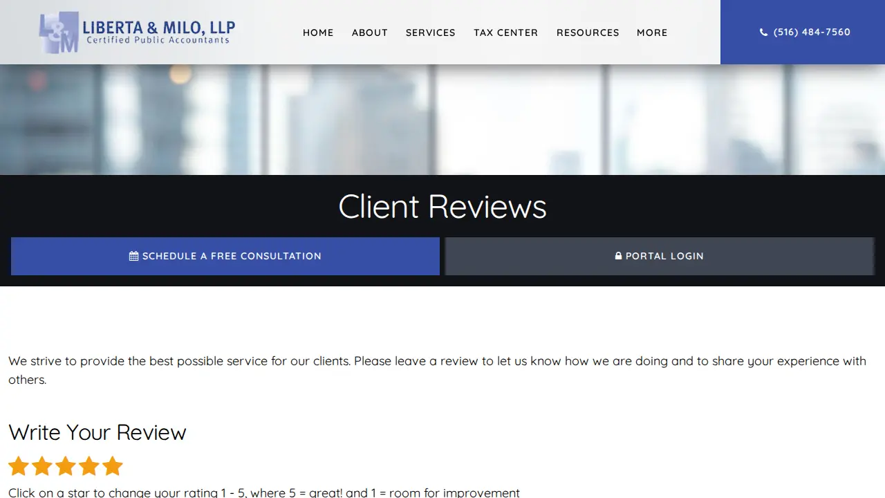 Liberta & Milo LLP page