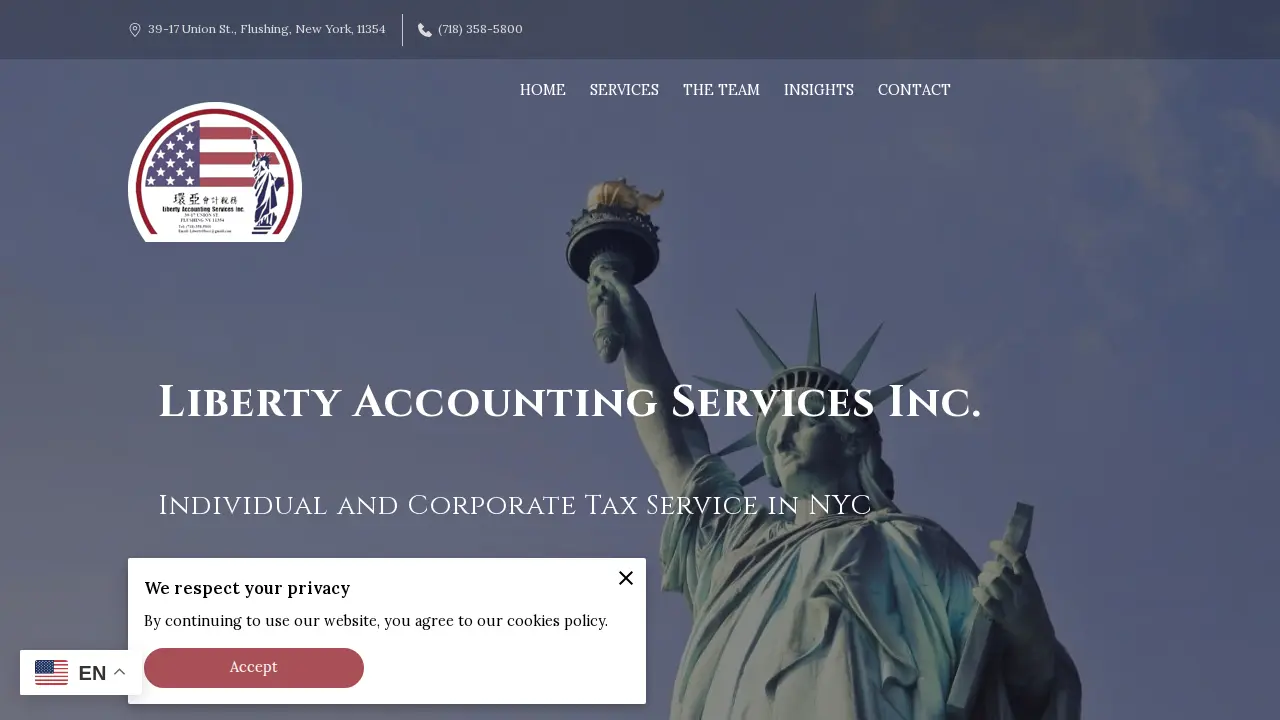 环亚会计税务 Liberty Accounting & Tax Services page