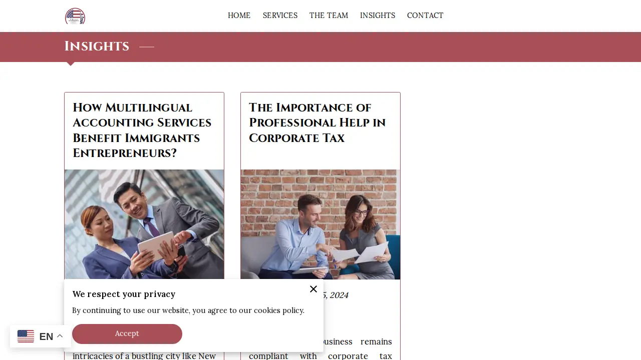 环亚会计税务 Liberty Accounting & Tax Services page