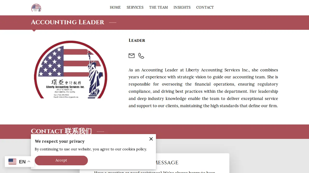 环亚会计税务 Liberty Accounting & Tax Services page
