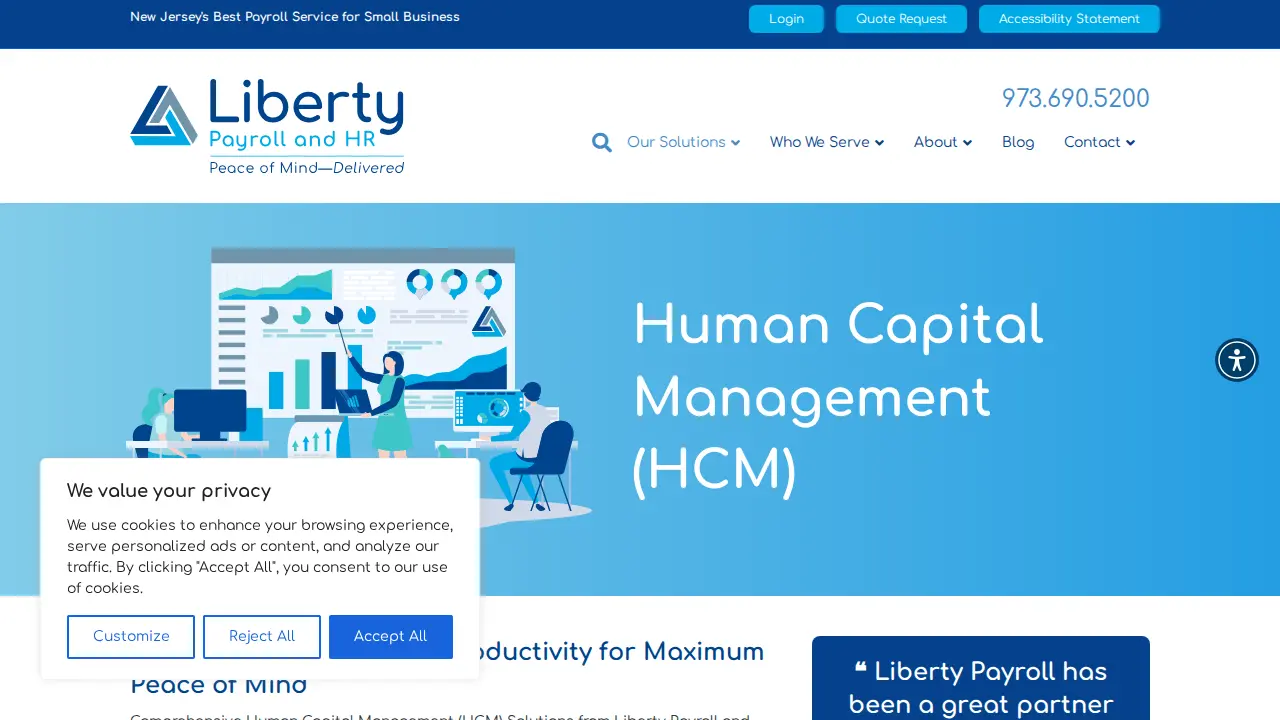 Liberty Payroll and HR page