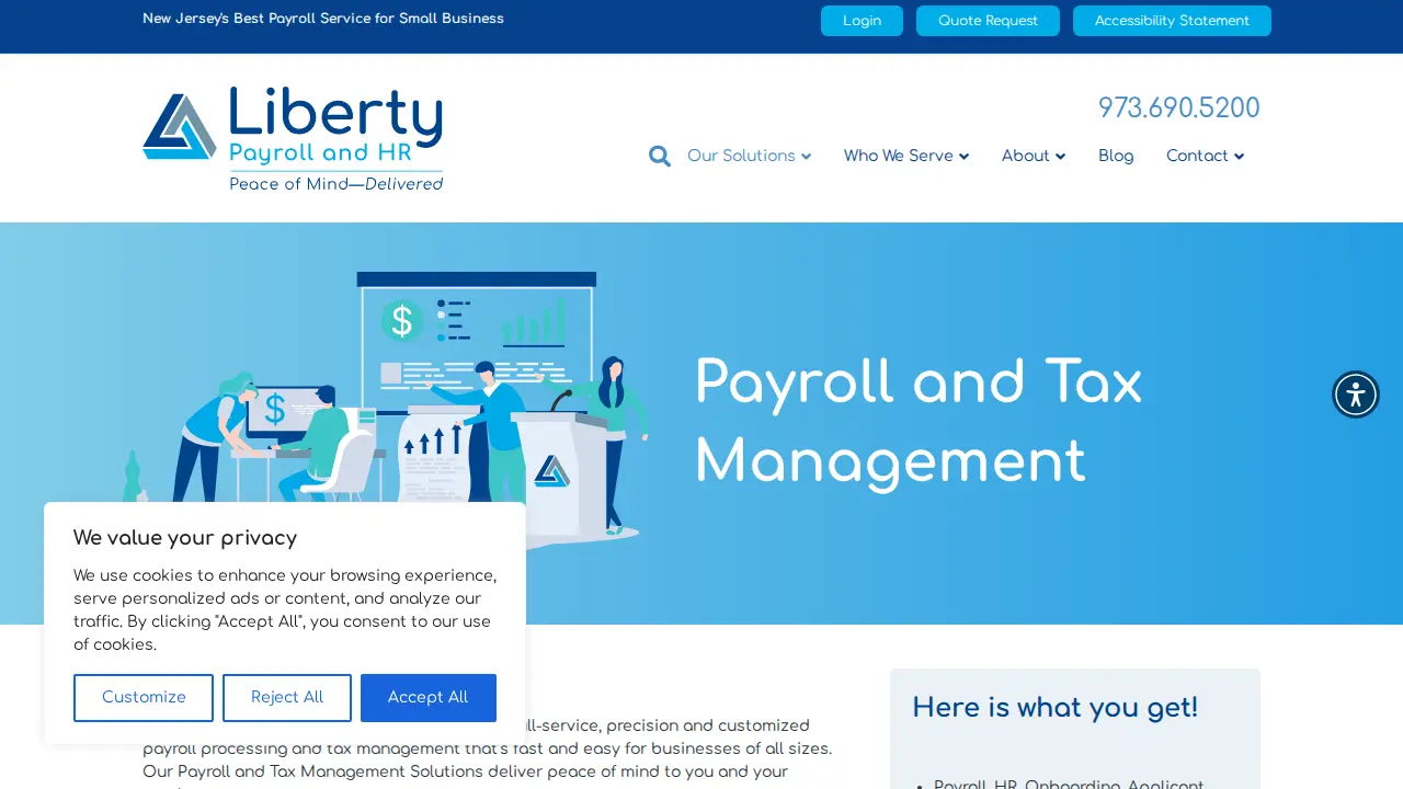 Liberty Payroll and HR page