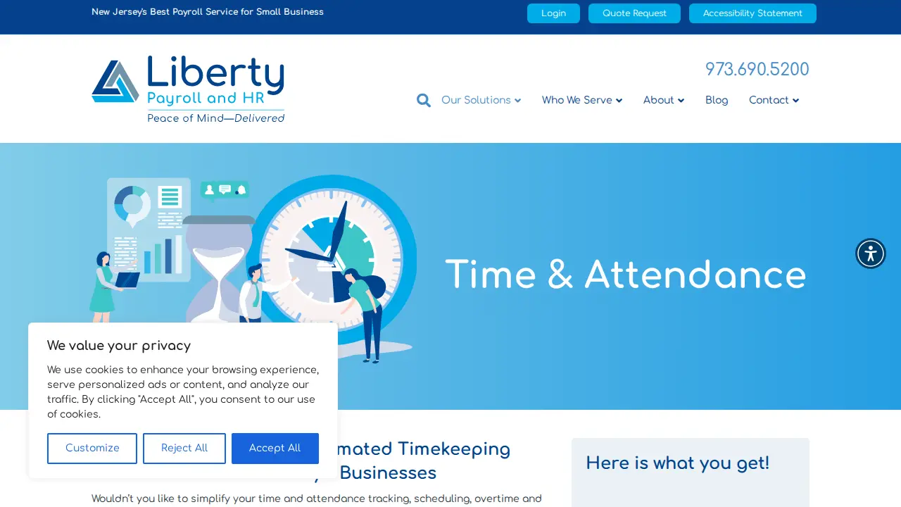 Liberty Payroll and HR page