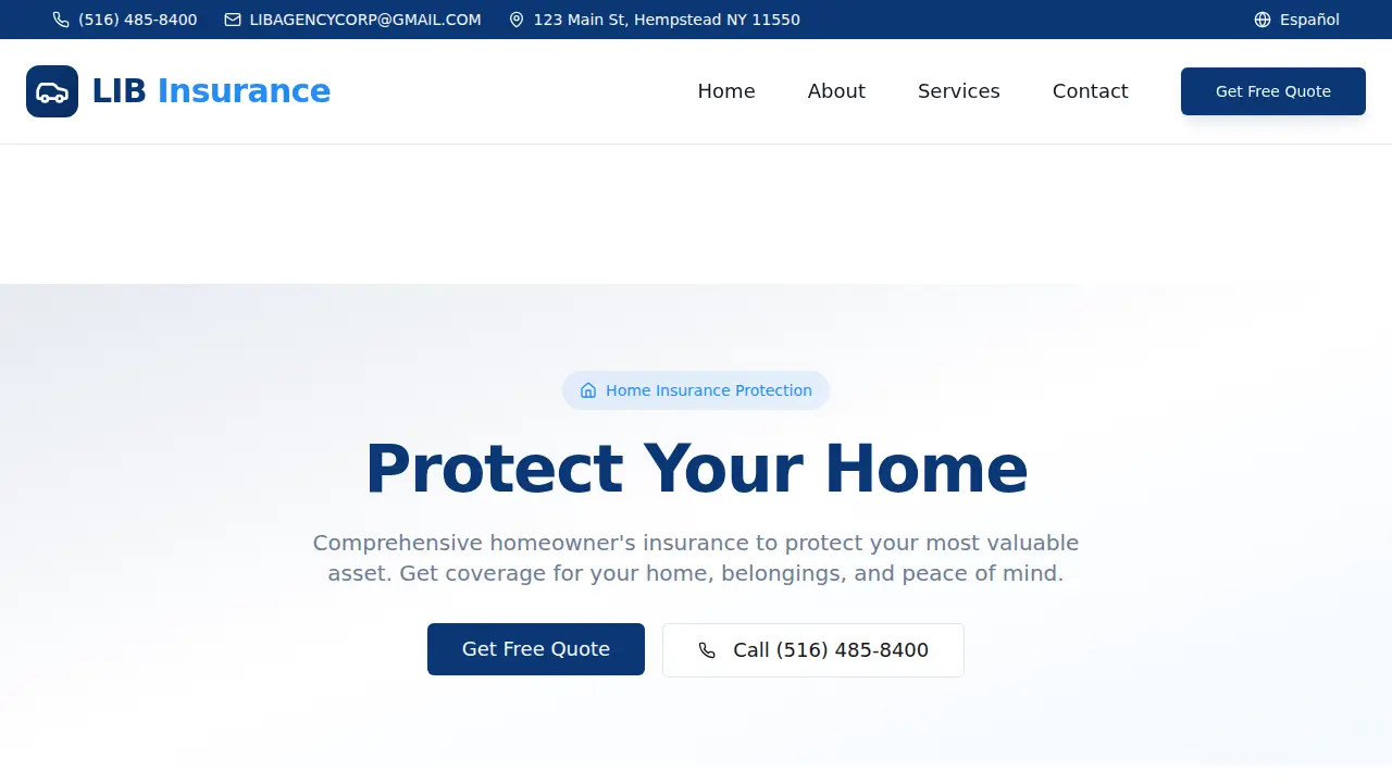 Latin Insurance Brokerage | LIB Car & Business Insurance Solutions page