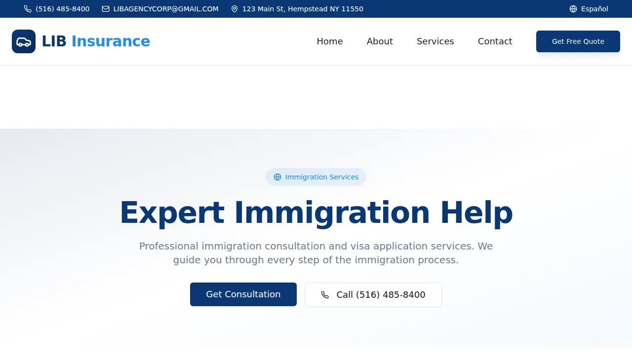 Latin Insurance Brokerage | LIB Car & Business Insurance Solutions page