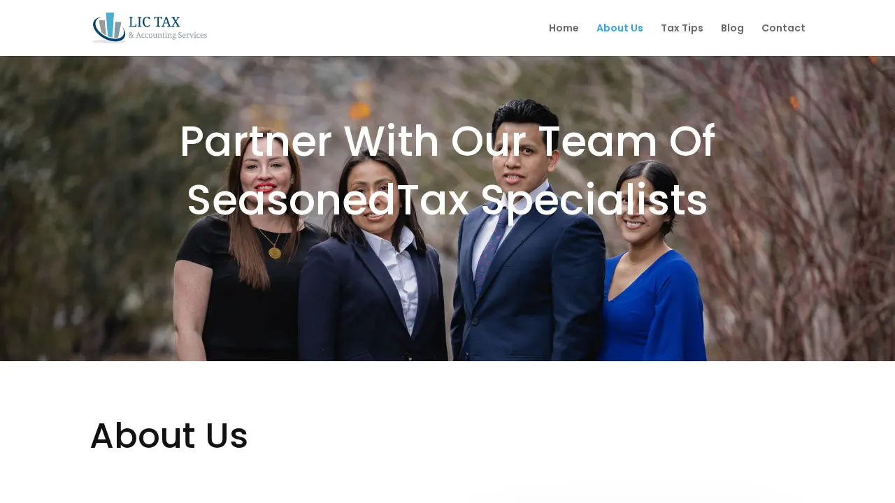 LIC Tax & Accounting Services page