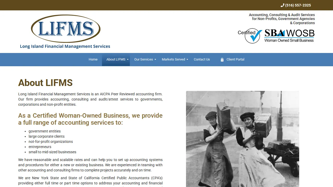 Long Island Financial Management Services page