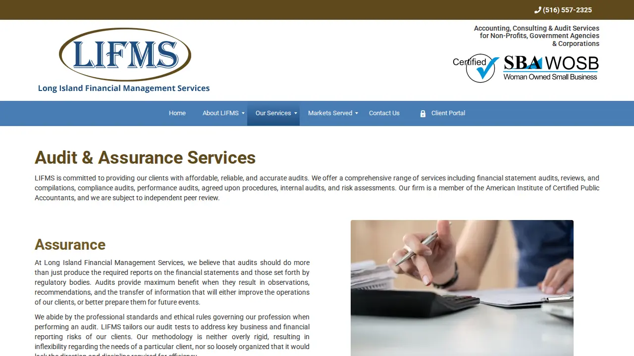 Long Island Financial Management Services page
