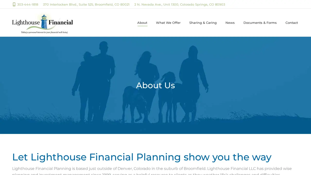 Lighthouse Financial LLC page