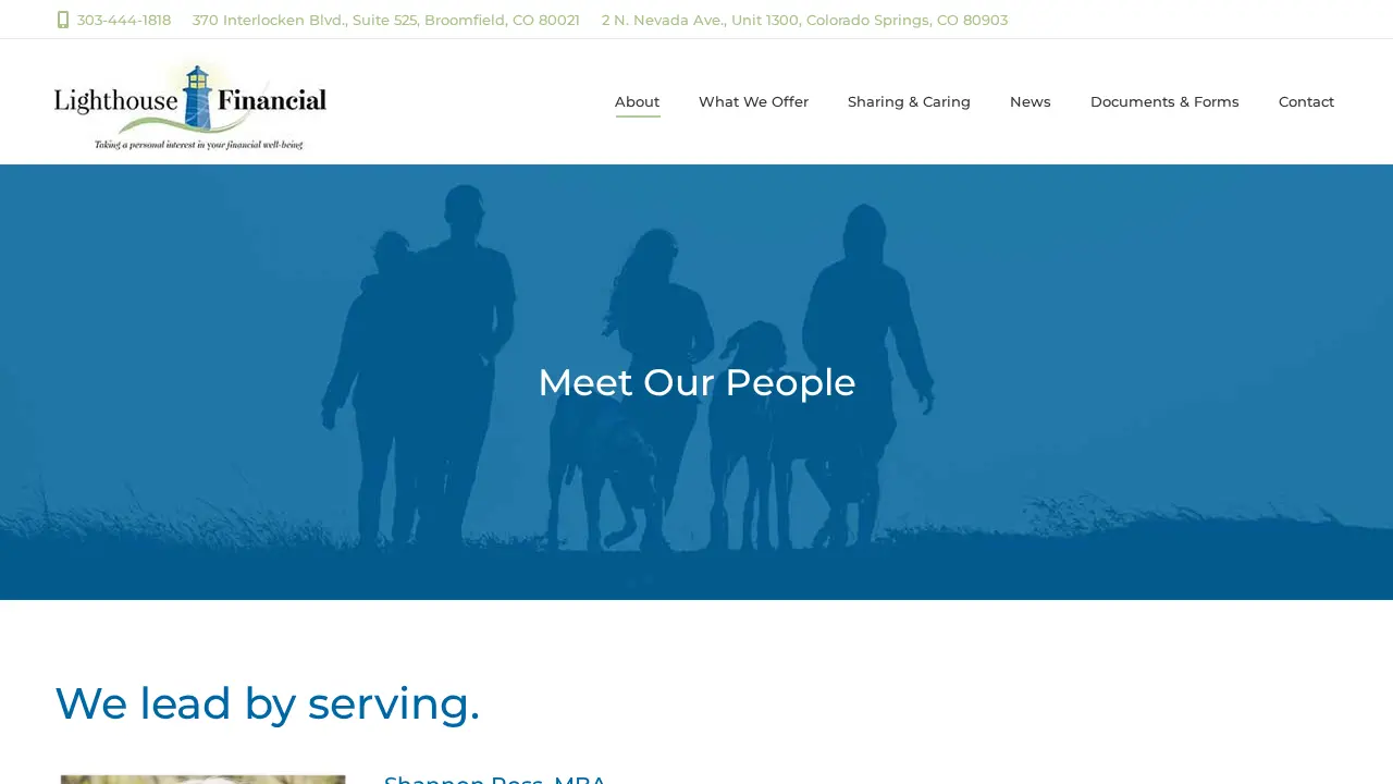 Lighthouse Financial LLC page