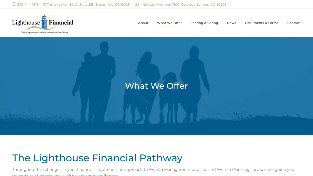 Lighthouse Financial LLC page
