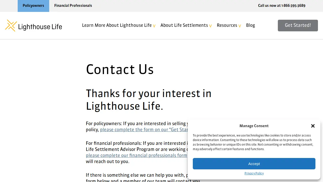 Lighthouse Life Solutions, LLC page