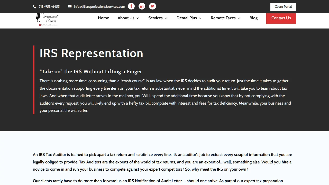 Lillian's Professional Services LLC page