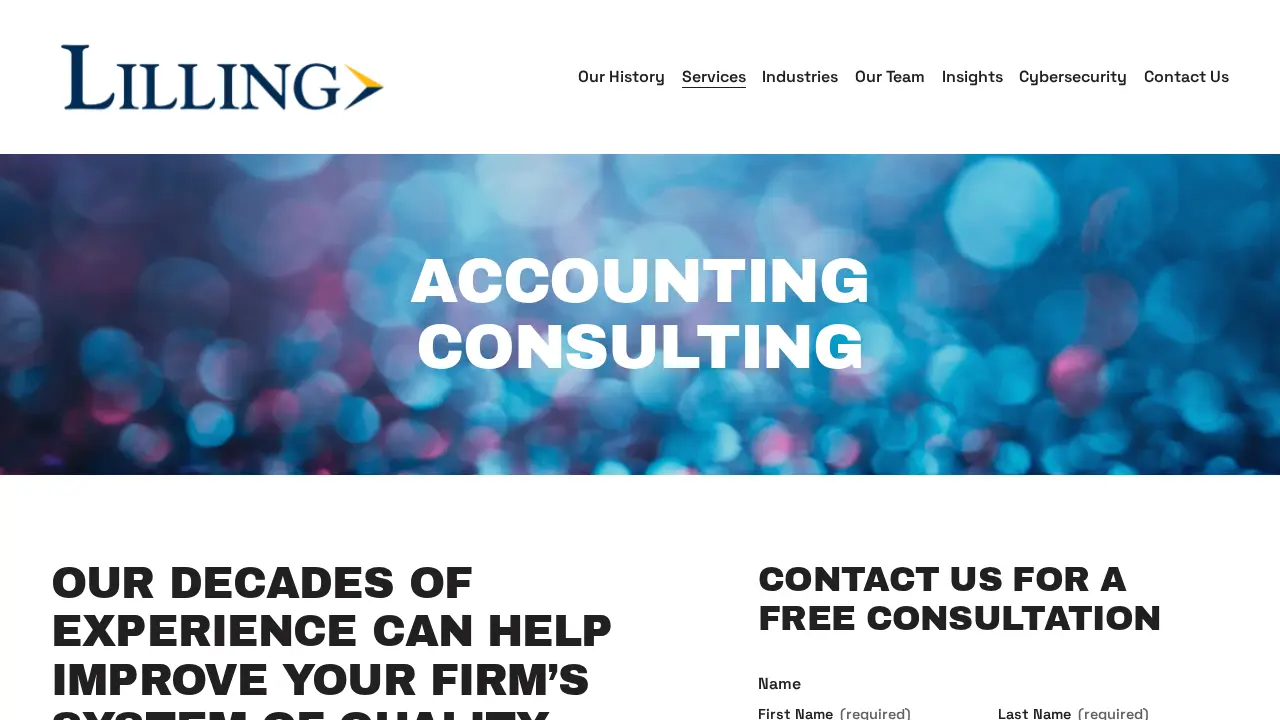 Lilling & Company LLP page