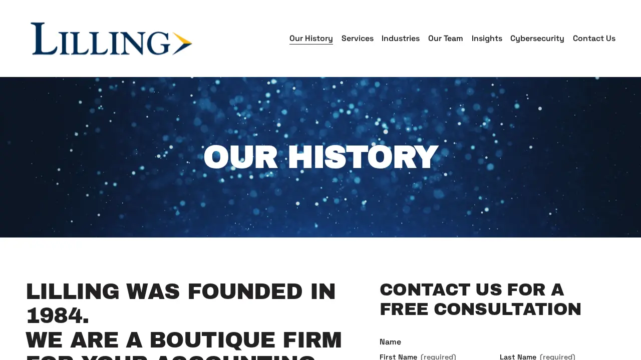 Lilling & Company LLP page