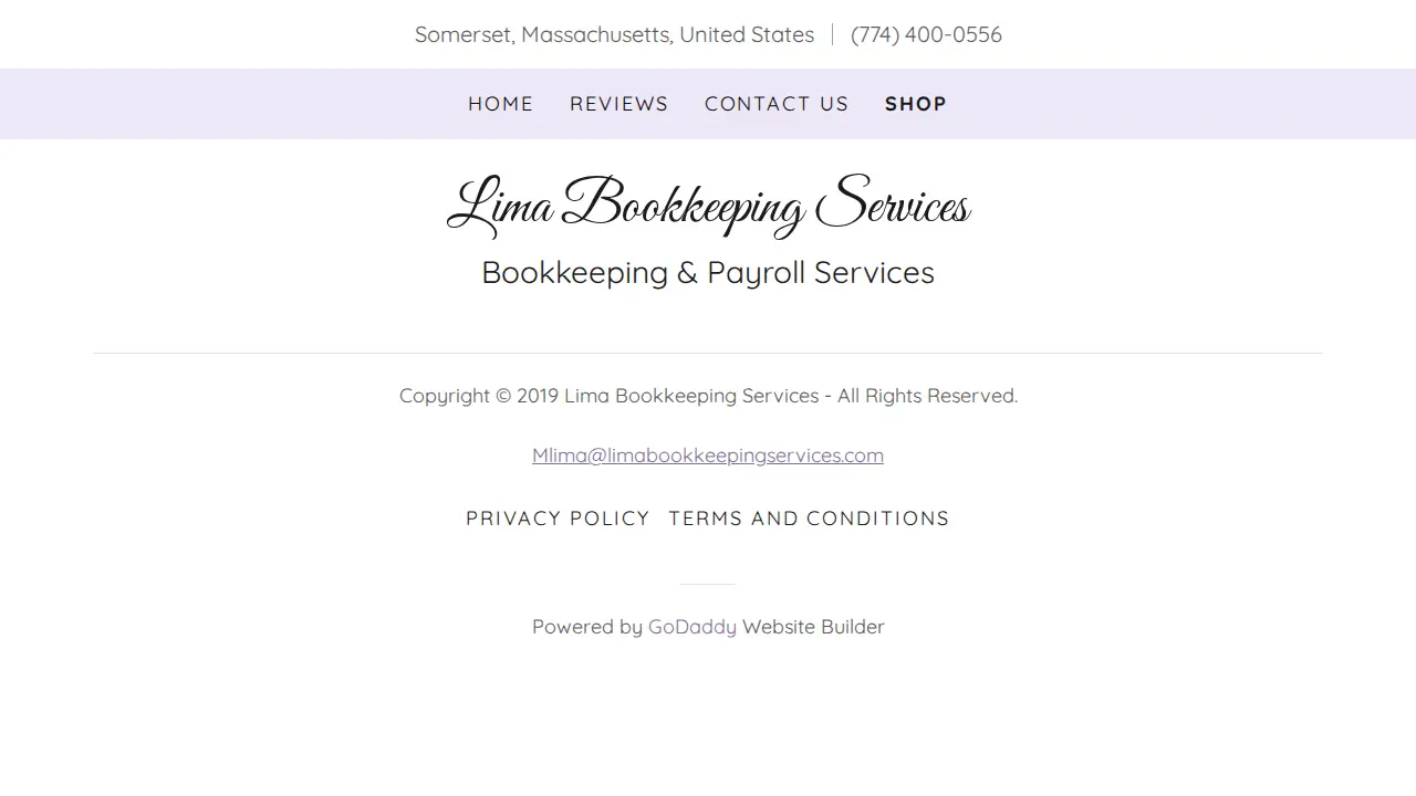 Lima Bookkeeping Services page