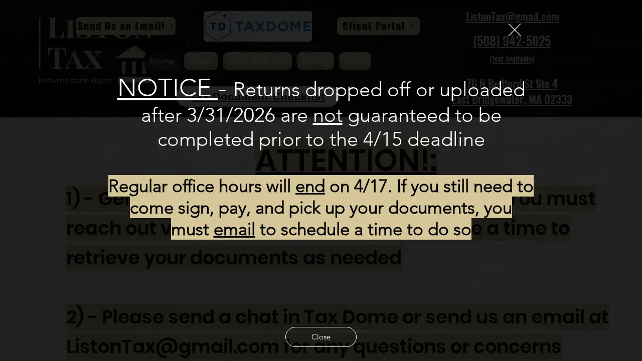Liston Tax Services (Previously Liston Financial)
