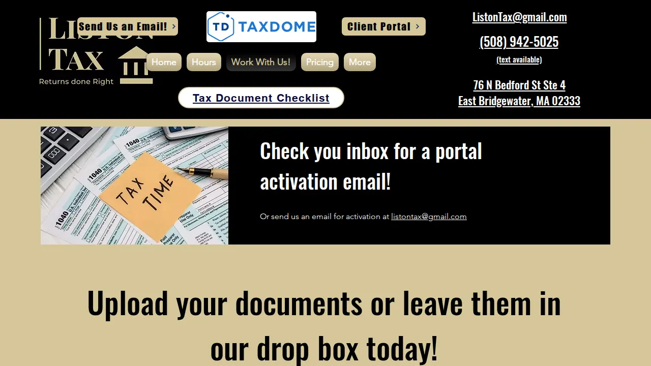 Liston Tax Services (Previously Liston Financial) page